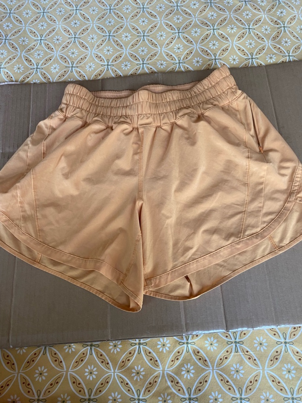 lululemon athletica Peach Elastic-Waist Athletic Shorts